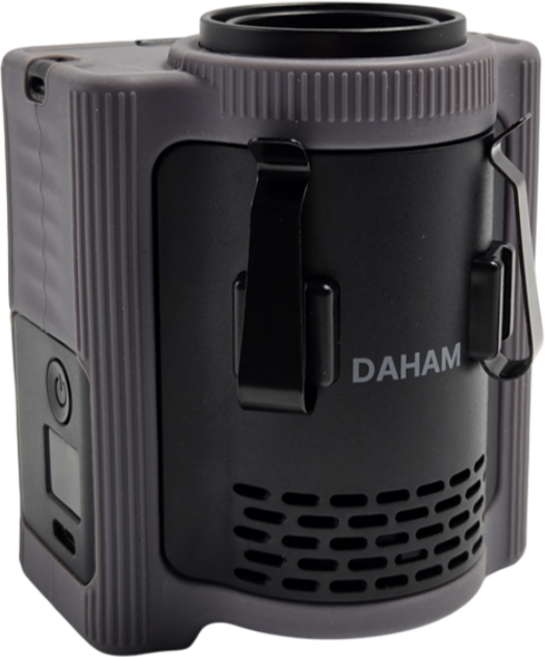 다함 무선 휴대용 허리 선풍기 10000mAh 초강력 벨트 바디 야구장 캠핑 야외 핸디 22시간, 소라 그레이