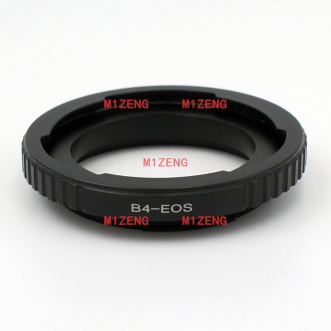 APS-C 캐논호환 니콘호환 후지 B4 2/3인치 렌즈를 캐논호환 EF EOS DSLR SLR 카메라 60D 70D 7D T5i T6i T7i에 연결하는 B4-EOS 어댑터, [01] 옵션1