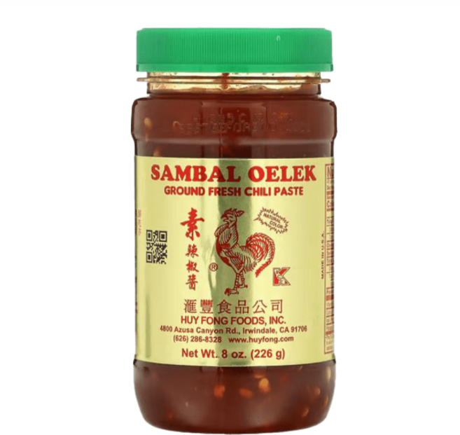 [Huy Fong Sambal] 삼발소스 후이펑 후이퐁 스리라차 삼발 올렉 0칼로리 소스 Huy Fong Chili Paste, 226g, 1개