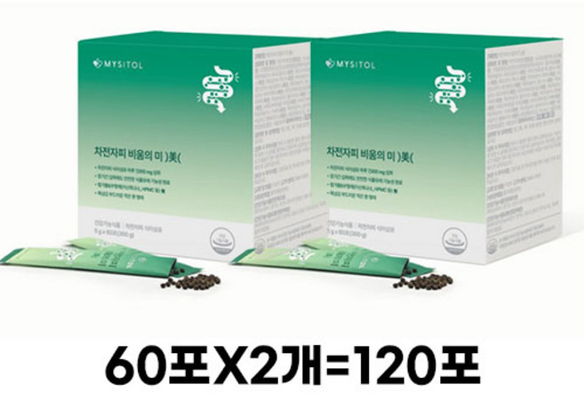 마이시톨 차전자피 비움의 미 식이섬유 7g 장건강 유산균 60p, 300g, 4개