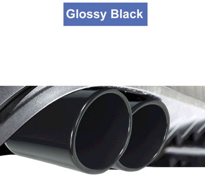 마후라용접 스파크머플러 스팅어배기 1pcs 유니버설 더블 리어 팁 스테인레스 스틸 테일, GB 사용자 정의 크기, 1개