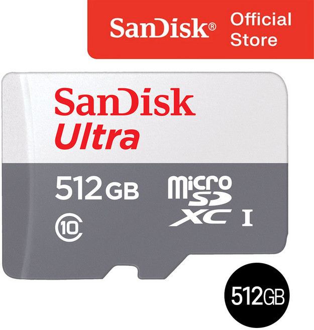 샌디스크코리아 공식인증정품 마이크로 SD카드 SDXC ULTRA 울트라 QUNR, 512GB, 1개