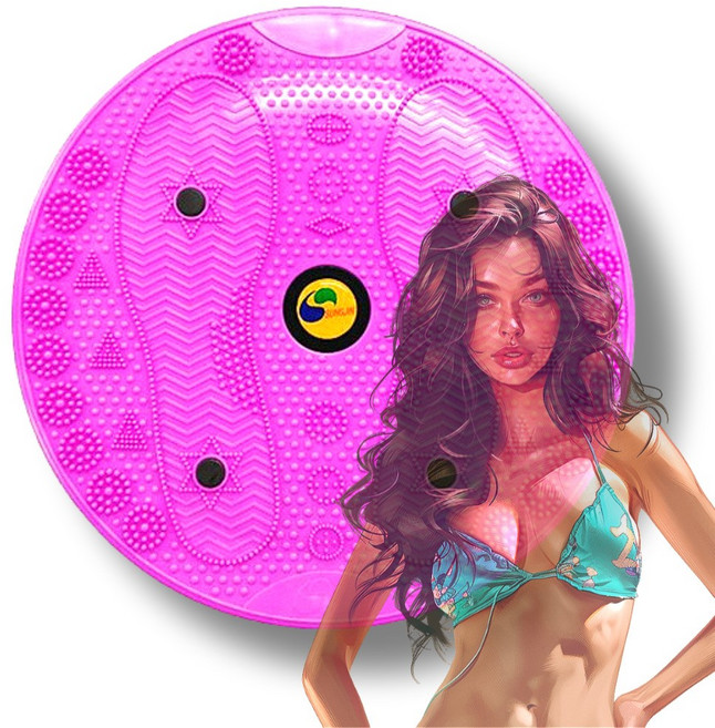 국산 성진 비너스 원반 다이어트 뱃살 허리 운동, 1개