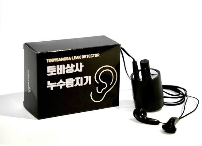 가정용 누수탐지기 벽 파이프 바닥 청음식 간이 누출 감지기, 1개