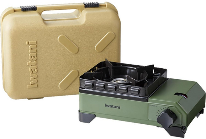 이와타니 터프마루 주니어 방풍 미니 카세트버너 올리브 CB-ODX-JR