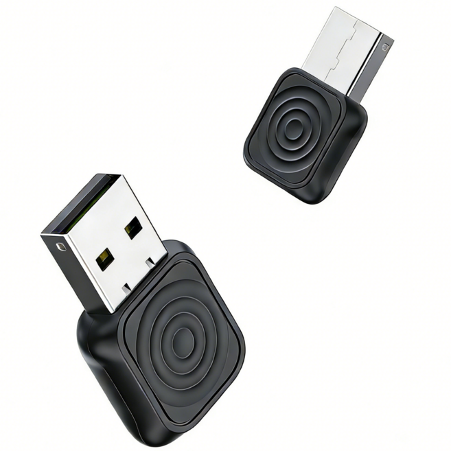 PYHO 미니 스마트 무선 자동차 어댑터 연결 안정 애플 카플레이 안드로이드 오토 2 in 1 플러그 앤 플레이 M2, 블랙, 1개