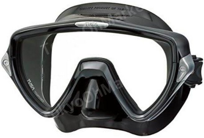 스노클링 마스크 프리 다이빙 잠수장비 일본 Tusa M110 SQB-CR, M19QB BK 블랙