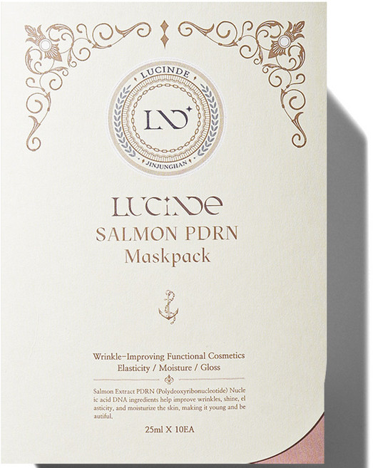 뤼산드 연어 PDRN 콜라겐 생성 재생 마스크팩 25ml, 1개, 10개입