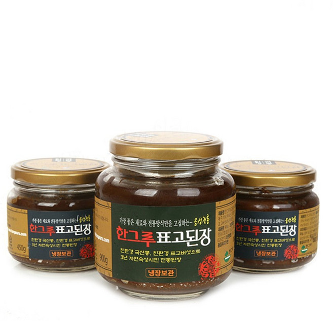 한그루 3년숙성 재래장 표고 된장 900g, 1개