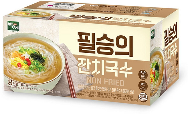 백제 필승의 잔치국수 국수 / 코스트코, 235g, 8개