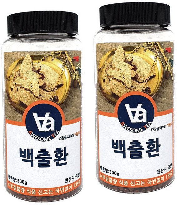 국산 백출환 (삽주뿌리), 국산 백출환 300g 2통, 300g, 2개