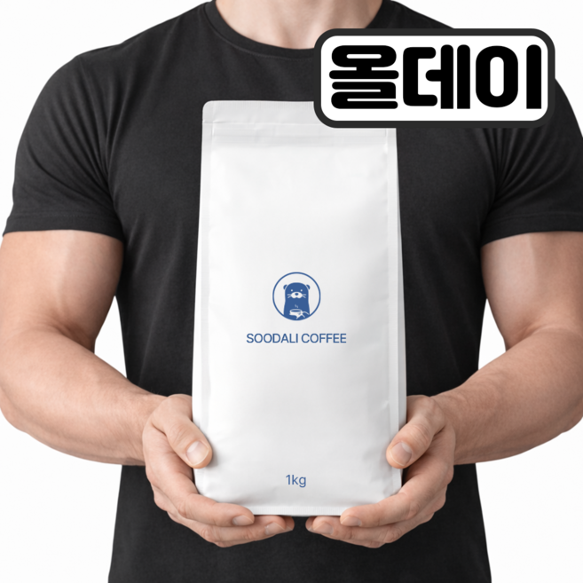 수달리커피 올데이 블렌드 원두 커피, 1개, 1kg, 홀빈(분쇄안함)