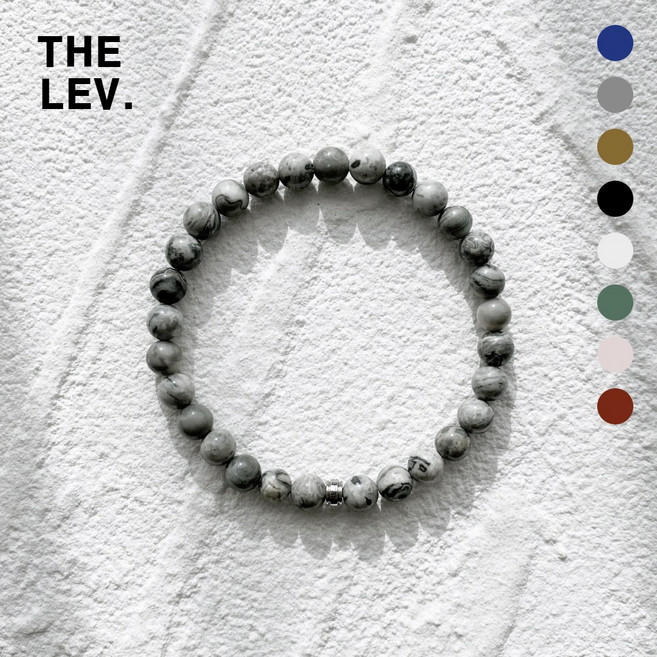 레브클래식 남자팔찌 남자 여자 론델 천연석 원석 팔찌 커플 우정 아이템 레이어드