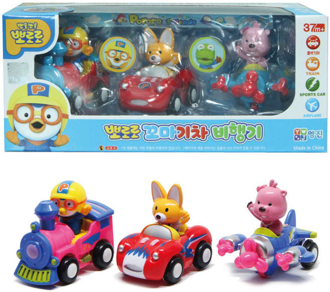 영진토이 뽀로로 기차비행기 3종, 1개