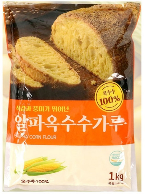 새롬푸드 맛있는 알파옥수수가루, 1kg, 5개