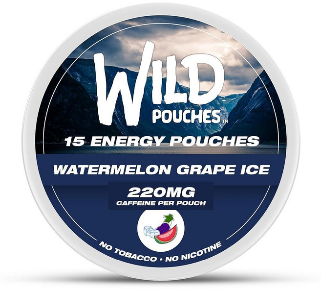 야생 15 x 220mg 카페인 파우치 니코틴 프리 수박 포도 얼음 에너지 1캔 2774418, 야생 15 x 220mg 카페인 파우치 니코틴 프리 수