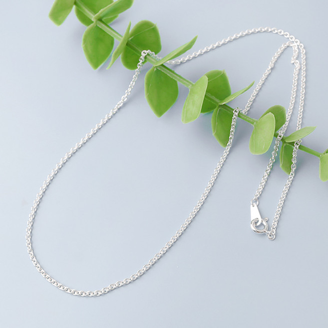 싼비즈 [8-657-06]순은목걸이줄 250A 실버925 무도금 1개