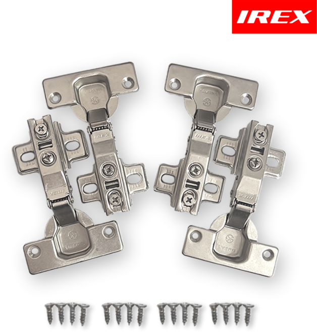 철부자 천천히닫히는 경첩 유압 삼성IREX경첩 110도 15T(555DSHN/3SA) 18T(555DSHN/OSA) 싱크대경첩 피스포함, 4개, 110도 15T 댐퍼경첩