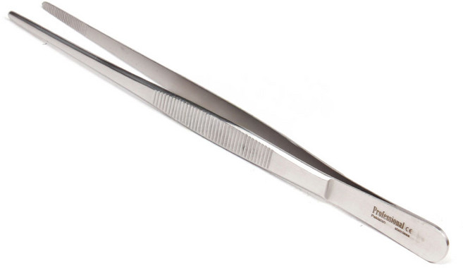 의료용 핀셋 20cm 직선형 파키스탄제, 1개