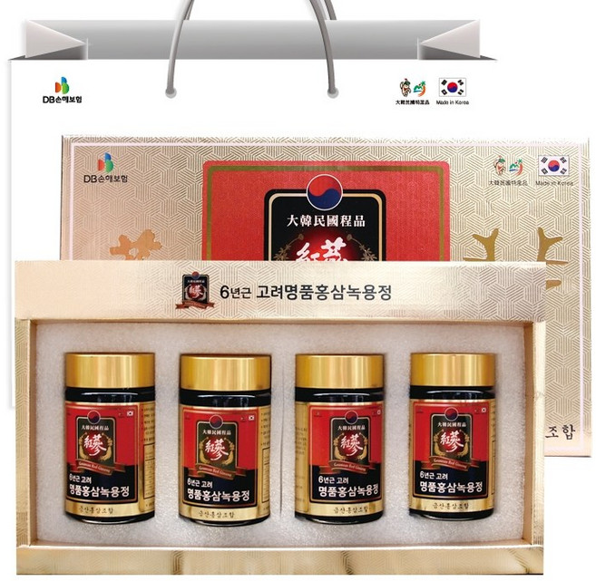 금산 홍삼 6년근 고려명품 홍삼녹용정960g(240gX4병), 4개