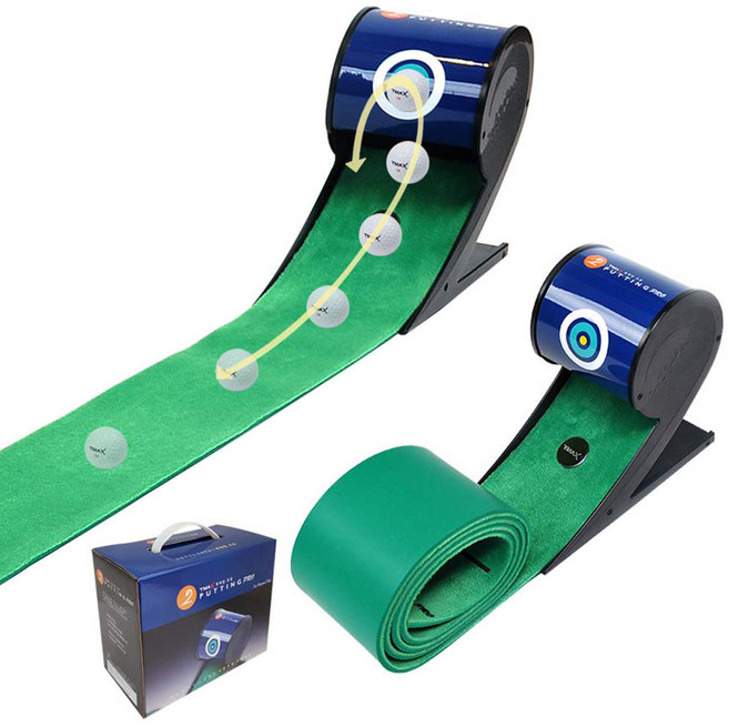 볼 자동리턴 퍼팅연습기 리듬퍼팅 반복연습 퍼팅매트 투퍼팅 프로, 1개