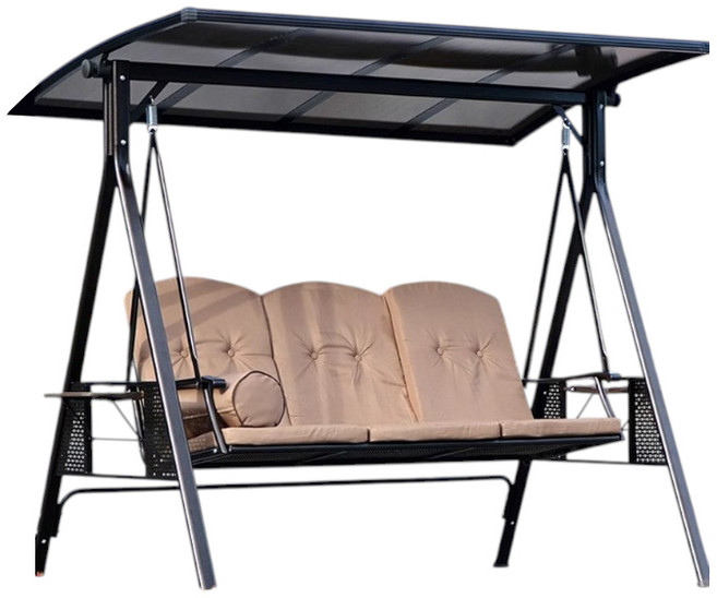 데일리나라 흔들의자 흔들그네 2인용 3인용 그네의자 마당의자 북유럽 안락의자, 고급형, 발리3인, 1개