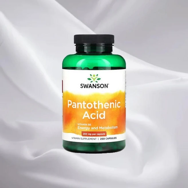 스완슨 판토텐산 비타민B5 2500mg 250캡슐 판톤텐산 Pantothenic Acid, 1개, 250정 - 쿠팡