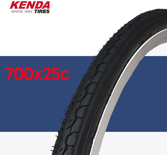 맘모스바이크 켄다타이어 700x25C 타이어 25-622 700C 자전거 타이어 픽시 로드 자전거 K193 고급형 화이트로고 제품(저가형 블랙 아님)으로만 발송됩니다!, 1개