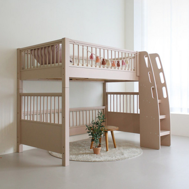 [나누다가구]앤디 원목 벙커침대, 없음, 핑크