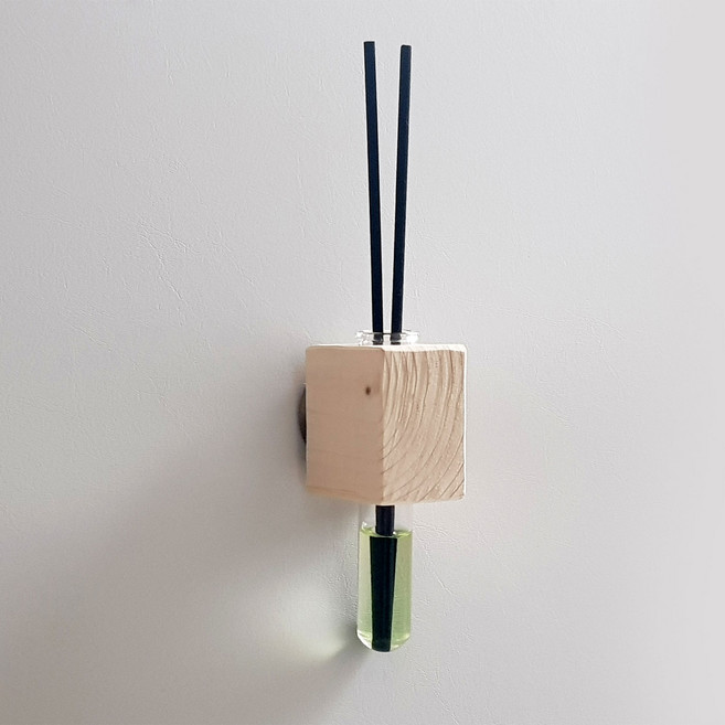 실내 벽 문 화장실 인테리어 디퓨저 심플사각 자석부착형, 1개, 100ml, 인더모닝