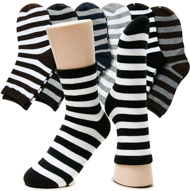 양말쟁이 여성 링글 중목양말