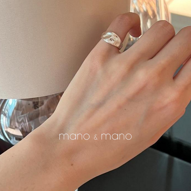 마노앤마노 심플 유니크 데일리 애끼 반지