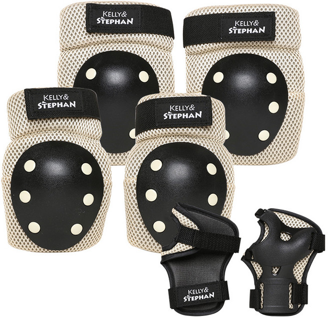 켈리앤스테판K135 쉴드라이더 알파 보호장비 [6P] - 아이보리무릎보호대 아동보호대 보호장비 인라인 킥보드, 쉴드(알파)-아이보리