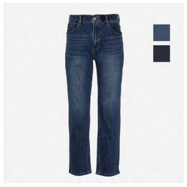 [뱅뱅] 공용 캣브러쉬 인밴드 레귤러핏 데님팬츠 (NQK662)_KG