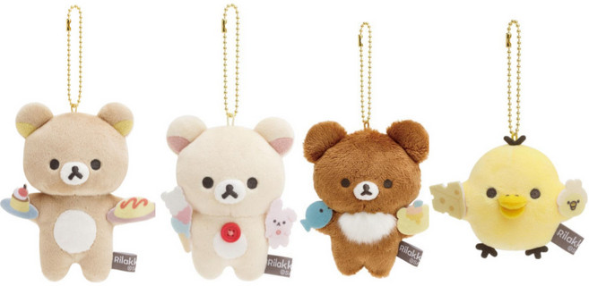 산엑스 favorite things 봉제인형 키링 키홀더, 1개, 리락쿠마