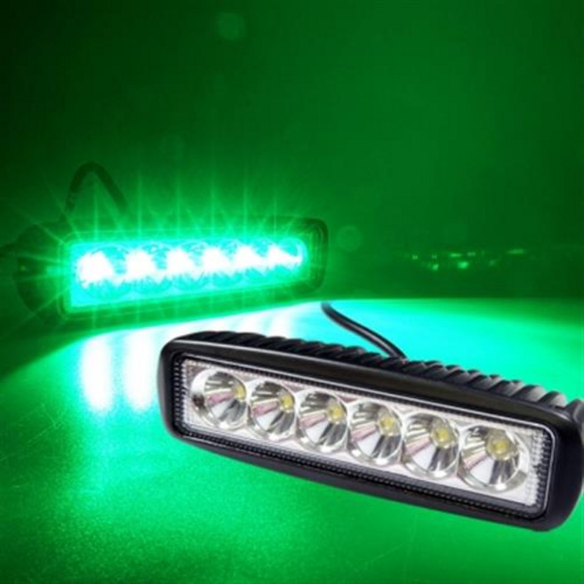 18W NO.172G그린 집중형 12V/24V겸용 완벽방수 LED, 1개