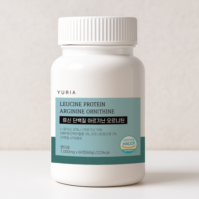 류신 단백질 아르기닌 오르니틴 1000mg x 60정, 1개