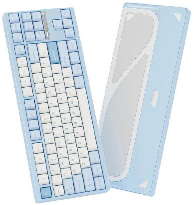 Evoworks EVO80 CNC 알루미늄 유무선 기계식 키보드, HMX Azure, Iceberg