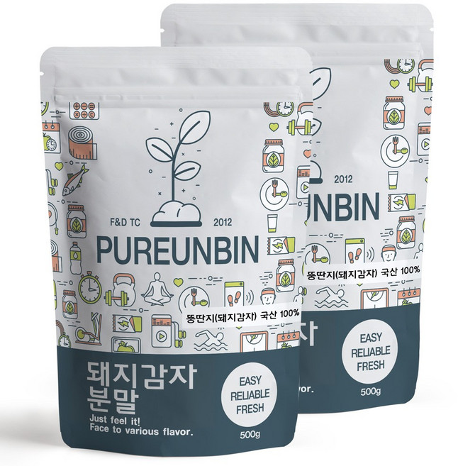 푸른빈 돼지감자 분말, 2개, 500g