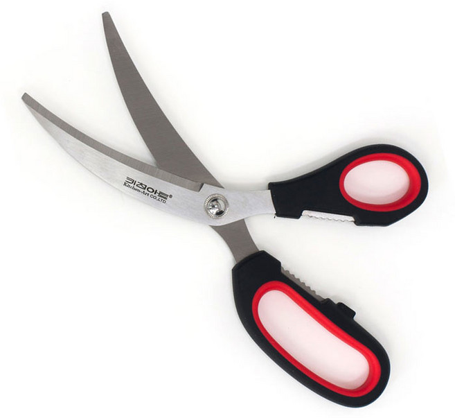 [키친아트] 금상첨화 스텐 주방가위 고기 가위, 상세 설명 참조