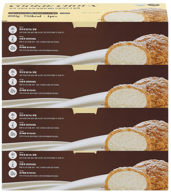 까까 크림치즈 쿠키슈(4입) 4box, 4박스, 200g