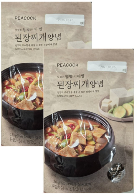 피코크 된장찌개 양념, 130g, 2개