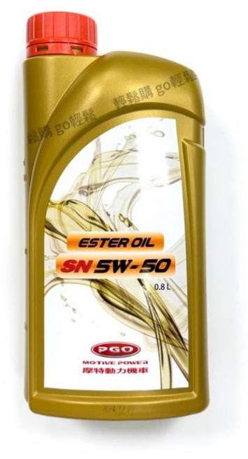 PGO原廠機油 5W-50 酯類全合成機油 JBUBU BON 彪虎 阿法適用, 1個, 5罐