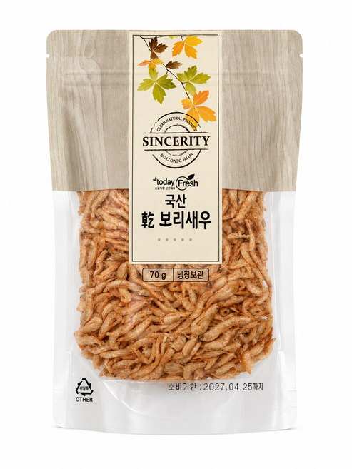해조은 국산 건 보리새우 70g, 1개