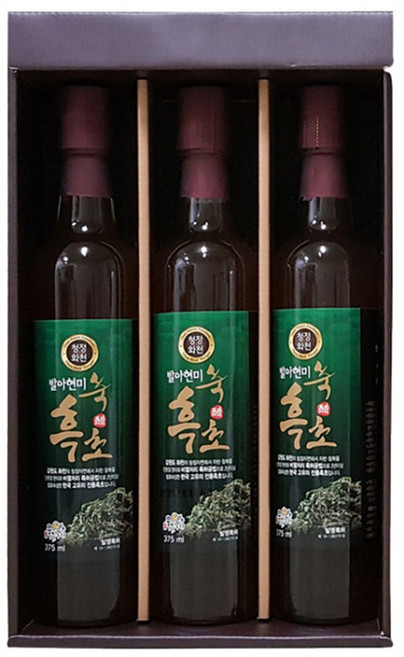 쑥흑초375ml 3병세트, 375ml, 3개