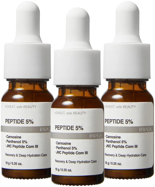 화사 진짜 펩타이드 5% 목 이마 입가 눈가 팔자 미간 6종 주름 개선 리프팅 탄력 케어 더마 퍼밍 앰플, 3개, 10ml - 쿠팡