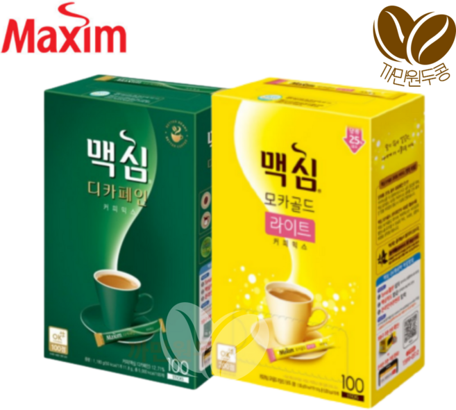 동서맥심 디카페인믹스100T+모카라이트100T 총200T커피믹스, 100개입