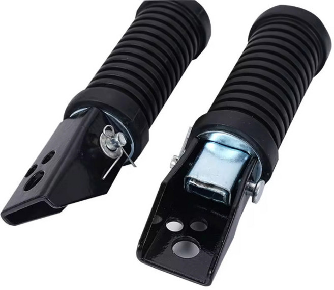 바이크 오토바이 후방 발판 바이크 오토바이 풋 페그 스즈키 GS125 GN125 모토크로스 액세서리 페달 호환 듀얼, [01] 육군 녹색, 1개