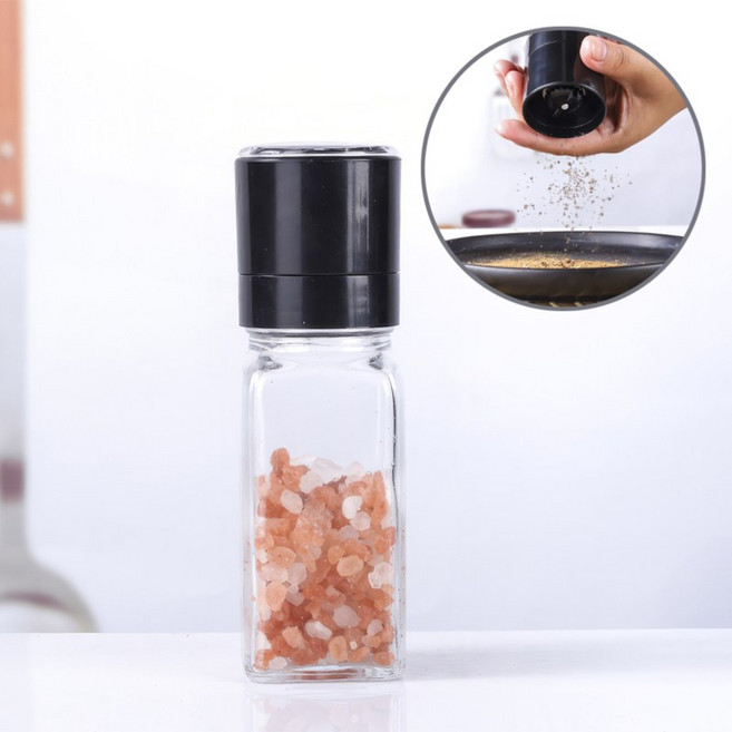 그라인더 후추통 수동 소금 깨갈이 조미료통 굵기 입자 조절, 단품, 1개