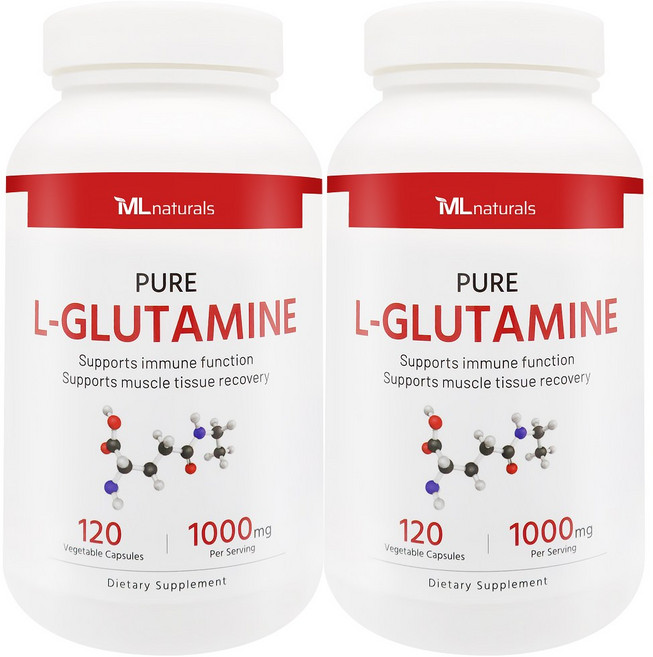 My Life [미국빠른직구] 마이라이프 내추럴스 L-글루타민 1000mg L 글루타민, 2개, 120정, 120정